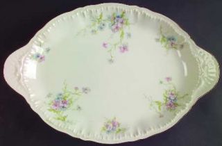Haviland Annette 14 Oval Serving Platter, Fine China Dinnerware   New York,Pink