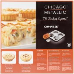 Chicago Metallic 4 cavity Cup Pie Set
