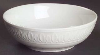 Gibson Designs White Diamonds Soup/Cereal Bowl, Fine China Dinnerware   White, E