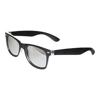 Arizona Black Wayfarer Sunglasses, Blkslv, Mens