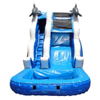 Kidwise 16 ft. Inflatable Water Slide Multicolor   KE WS4110