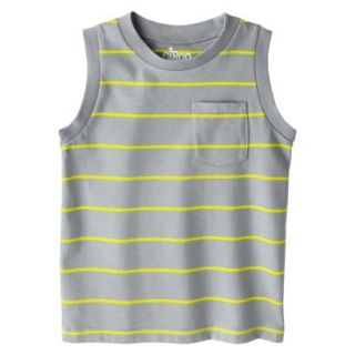 Circo Infant Toddler Boys Striped Muscle Tee   Gray Mist 3T