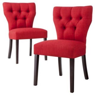 Skyline Dining Chair Set: Marlowe Dining Chair   Red (Set of 2)