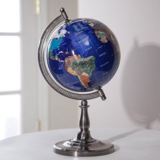Belham Living Hamilton Lapis 9 inch Diam. Tabletop Globe with Single Stand