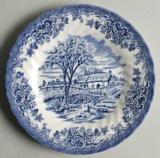 Churchill China Brook Blue, The (Columbia, Malaysia) Salad/Dessert Plate, Fine C
