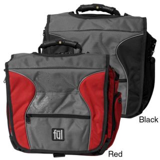 Ful Gear Parkway Laptop Messenger Bag (Nylon, polyesterLining: Fully lined in polyesterColor options: BlackDimensions: 14.5 inches high x 13.5 inches wide x 6 inches deepWeight: 3.8 poundsExterior pockets: One rear zippered pocket, one small front zippere