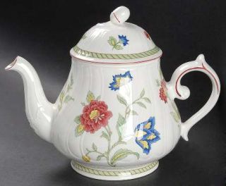 Villeroy & Boch Persia (Scalloped) Teapot & Lid, Fine China Dinnerware   Porcela