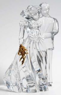 Lenox Wedding Promises (Etched) Figurine   Champagne Flutes & Figurine,No Trim