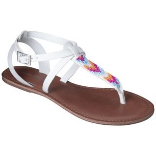 Womens Mossimo Supply Co. Cora Gladiator Sandals   White 7