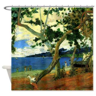 CafePress Paul Gauguin Beach Scene Shower Curtain Free Shipping! Use code FREECART at Checkout!