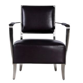 Bellini Modern Living Oscar Leather Chair Oscar AC Color: Black