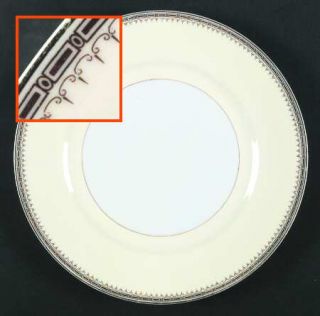 Thun Athena (Brown Blocks) Dinner Plate, Fine China Dinnerware   Brown Blocks&Fl