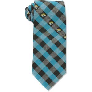 Jacksonville Jaguars Eagles Wings Polyester Checked Tie