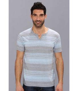 Lucky Brand Sublimation Stripe Notch Neck Tee Mens T Shirt (Multi)