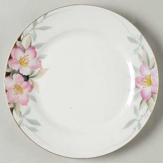 Noritake Azalea Salad Plate, Fine China Dinnerware   Pink,Patent#19322 Or #25262
