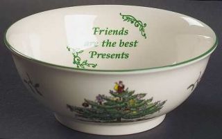 Spode Christmas Tree Green Trim 6 Revere Bowl, Fine China Dinnerware   Newer Ba