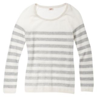 Mossimo Supply Co. Juniors Mesh Striped Sweater   Dogbone/Gray S(3 5)