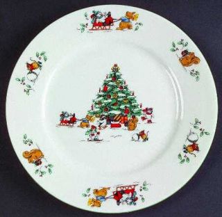 China Pearl Magical Christmas Salad Plate, Fine China Dinnerware   Christmas Tre