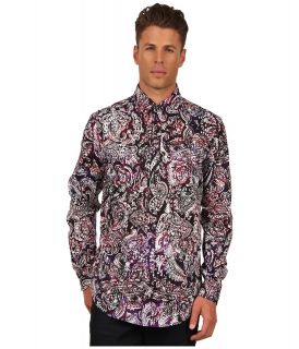 Just Cavalli Paisley Print Shirt Mens Long Sleeve Button Up (Red)