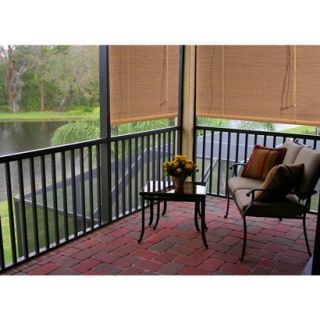 Outdoor Patio Radiance Imperial Matchstick Roll Up Blind   Natural (72x72)