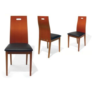 Aeon Furniture Boston Dining Chairs   Set of 2   Cherry Multicolor   3164 CHERRY