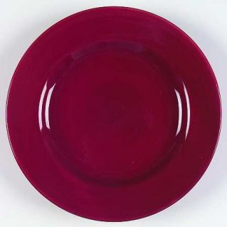 JCPenney Cayenne Salad/Dessert Plate, Fine China Dinnerware   All Red, Undecorat