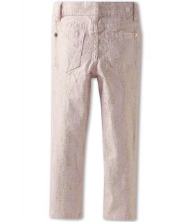 7 For All Mankind Kids Girls The Skinny Jean in Pink Gold Snake Girls Jeans (Khaki)