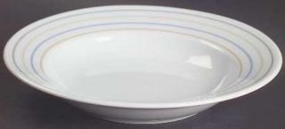 Studio Nova Best Circles Rim Soup Bowl, Fine China Dinnerware   Multicolor Rings