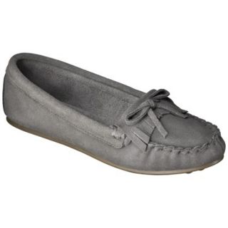 Womens Mossimo Supply Co. Genuine Suede Lark Moccasin   Gray 6