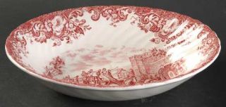 Johnson Brothers Coaching Scenes Pink 9 Oval Vegetable Bowl, Fine China Dinnerw