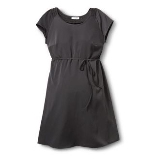 Liz Lange for Target Maternity Short Sleeve Smocked Dress   Gray M