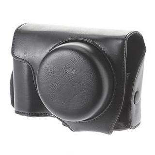Faux Leather Protective Camera Bag for Nikon P7700 (Black)