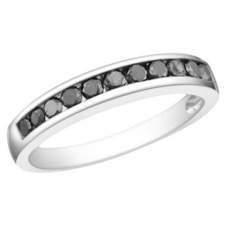 Sterling Silver 1/2ct Black Diamond Ring
