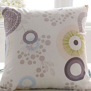 Country Minimalist Abstract Floral Artistic Decorative Pillow With Insert