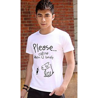 Mens Cute Dog Print T Shirt