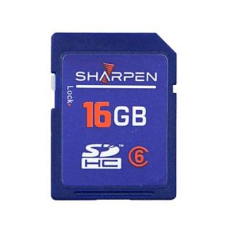 SHARPEN High Speed Flash Memory SD SDHC Card Class 6 16GB  Blue