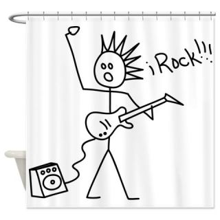 CafePress iRock Stick Man with Spiked Hair Plays Electric Gu Free Shipping! Use code FREECART at Checkout!