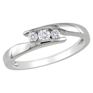 1/5 CT.T.W. Diamond Cocktail Ring   Silver (Size 6)