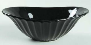 Sasaki China Dynasty Black Coupe Soup Bowl, Fine China Dinnerware   Glossy Black