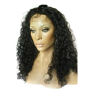 16 Inch Twist Culry Remy Hair Lace Front Wig Swiss Lace in Front Back Is Stretch More Colors Available