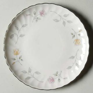 Syracuse Brae Loch Bread & Butter Plate, Fine China Dinnerware   Pink&Yellow Flo