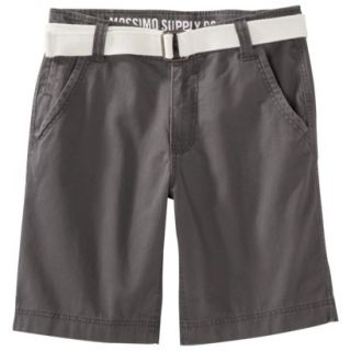 Mossimo Supply Co. Mens Belted Flat Front Shorts   Hot Coffee 30