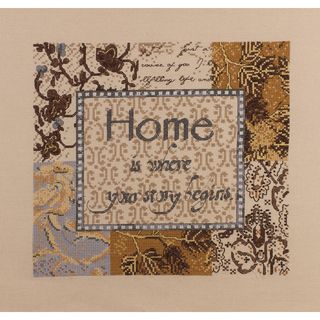 Home Is Where Story Begins Counted Cross Stitch Kit 10x10 28 Count
