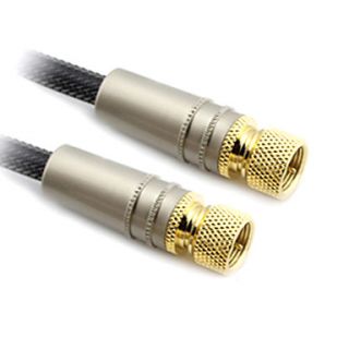 C Cable F Type Coaxial Cable M/M for HD Digital TV (2M)