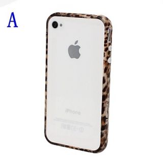 Leopard Pattern Bumper Frame for iPhone 4/4S