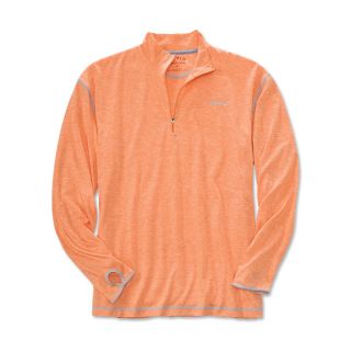 Drirelease Long sleeved Zipneck Casting Shirt, Orange, Xx Large