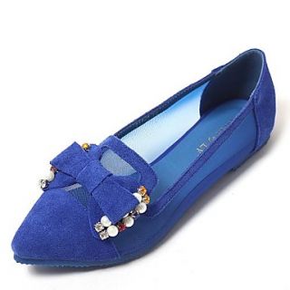 Womens Flat Heel Pointed Toe Loafers with Bowknot Shoes(More Colors)