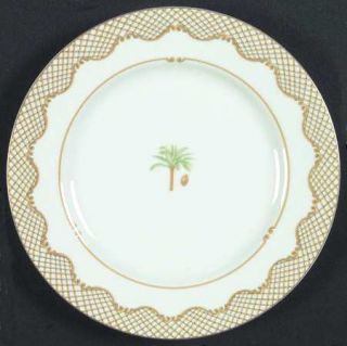 Mikasa Island Flair Salad Plate, Fine China Dinnerware   Esquire Fine China,Tan