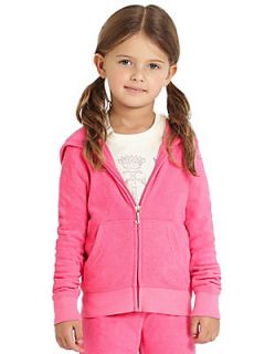 Juicy Couture Toddlers & Little Girls Micro Terry Hoodie   Pink
