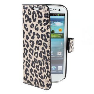 Leopard Pattern PU Leather Case with Stand for Samsung Galaxy S3 I9300 (Assorted Colors)